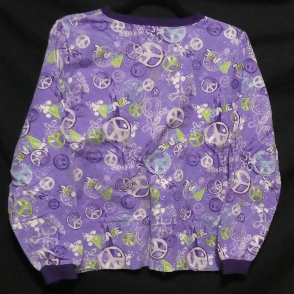 GEORGE | large (14-16) | Flannel Peace and Love Pajama Shirt and Pant Set - Picture 4 of 16